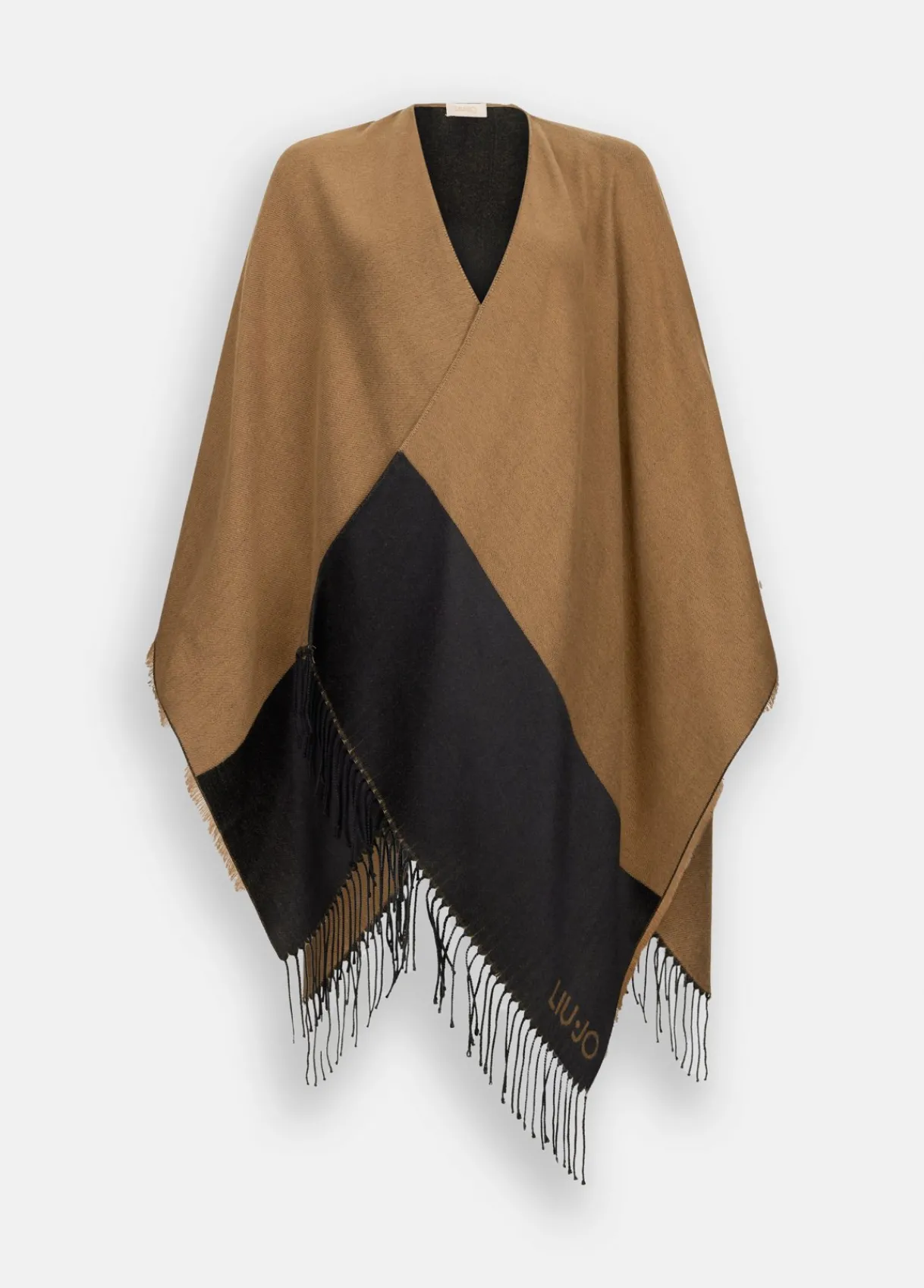 Liu Jo Poncho à logo et franges|Femme Manteaux
