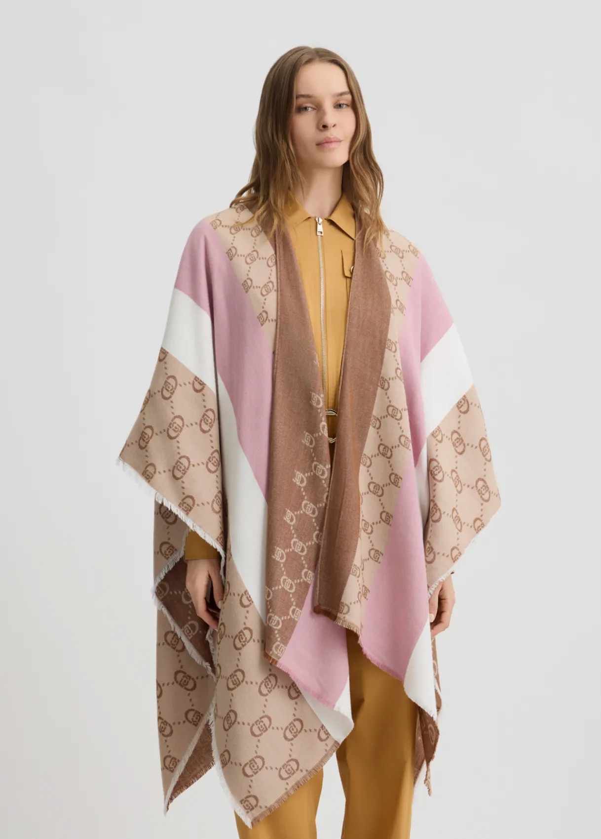 Liu Jo Poncho avec logo monogramme|Femme Manteaux