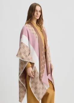 Liu Jo Poncho avec logo monogramme|Femme Manteaux