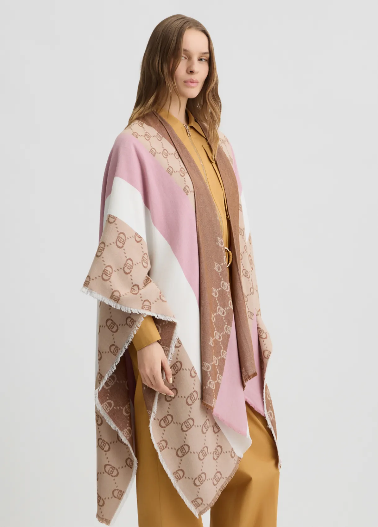 Liu Jo Poncho avec logo monogramme|Femme Manteaux