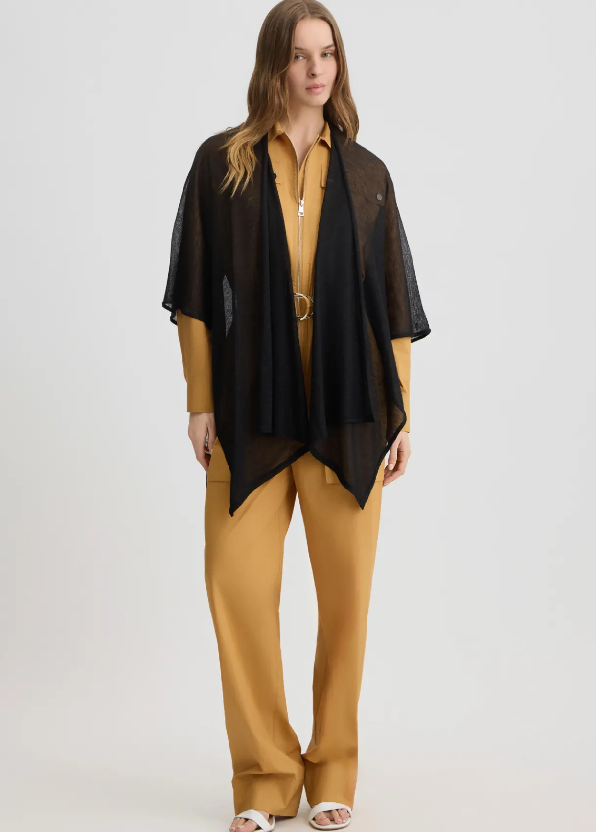 Liu Jo Poncho en maille Lurex®|Femme Manteaux