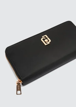 Liu Jo Portefeuille grand format zippé tout autour en nylon|Femme Portefeuilles