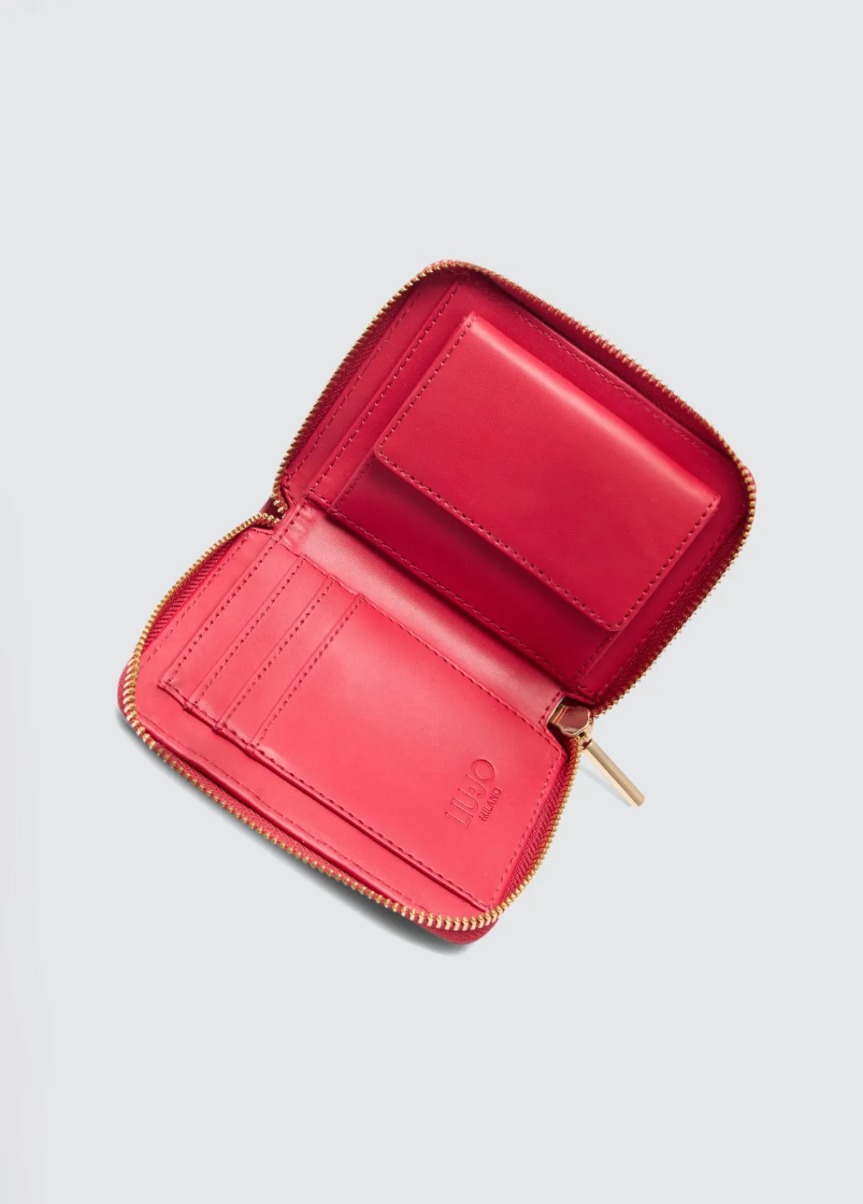 Liu Jo Portefeuille zip tout autour foulonné|Femme Portefeuilles