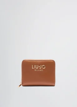 Liu Jo Portefeuille zip tout autour foulonné|Femme Portefeuilles