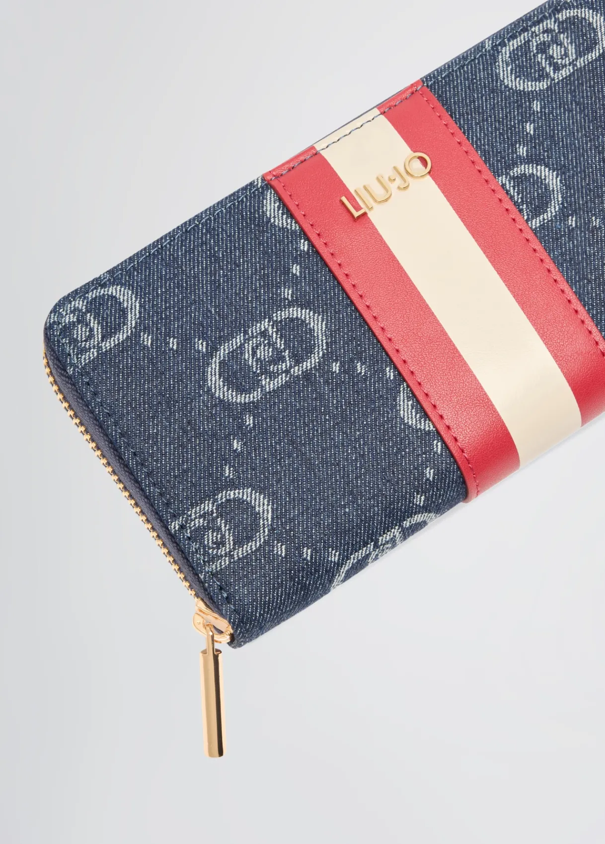 Liu Jo Portefeuille zippé tout autour jacquard|Femme Portefeuilles