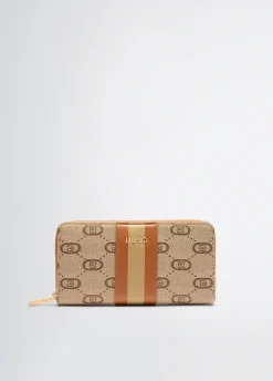 Liu Jo Portefeuille zippé tout autour jacquard|Femme Portefeuilles