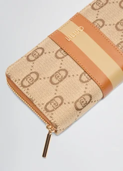 Liu Jo Portefeuille zippé tout autour jacquard|Femme Portefeuilles
