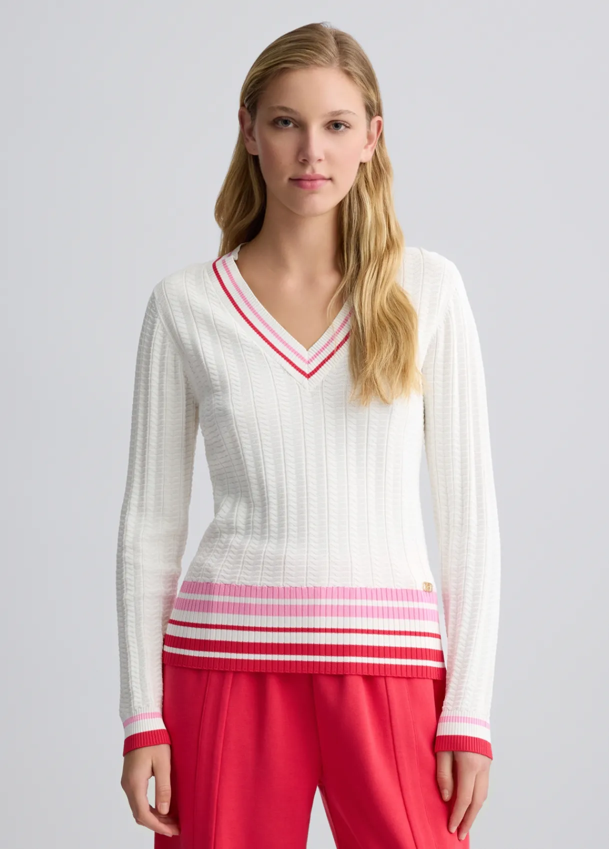 Liu Jo Pull à col en V|Femme Vêtements De Sport|Mailles