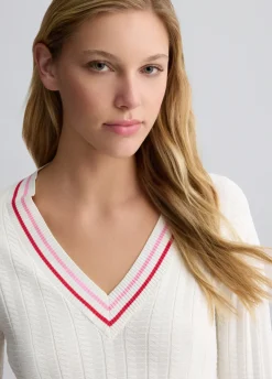 Liu Jo Pull à col en V|Femme Vêtements De Sport|Mailles