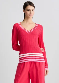 Liu Jo Pull à col en V|Femme Vêtements De Sport|Mailles