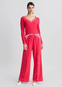 Liu Jo Pull à col en V|Femme Vêtements De Sport|Mailles