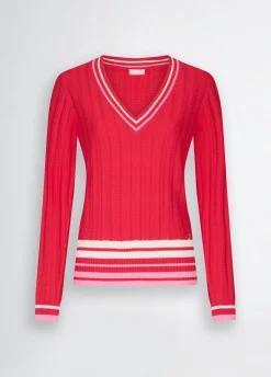 Liu Jo Pull à col en V|Femme Vêtements De Sport|Mailles