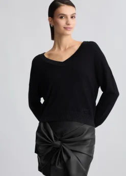 Liu Jo Pull à col en V|Femme Vêtements De Sport|Mailles