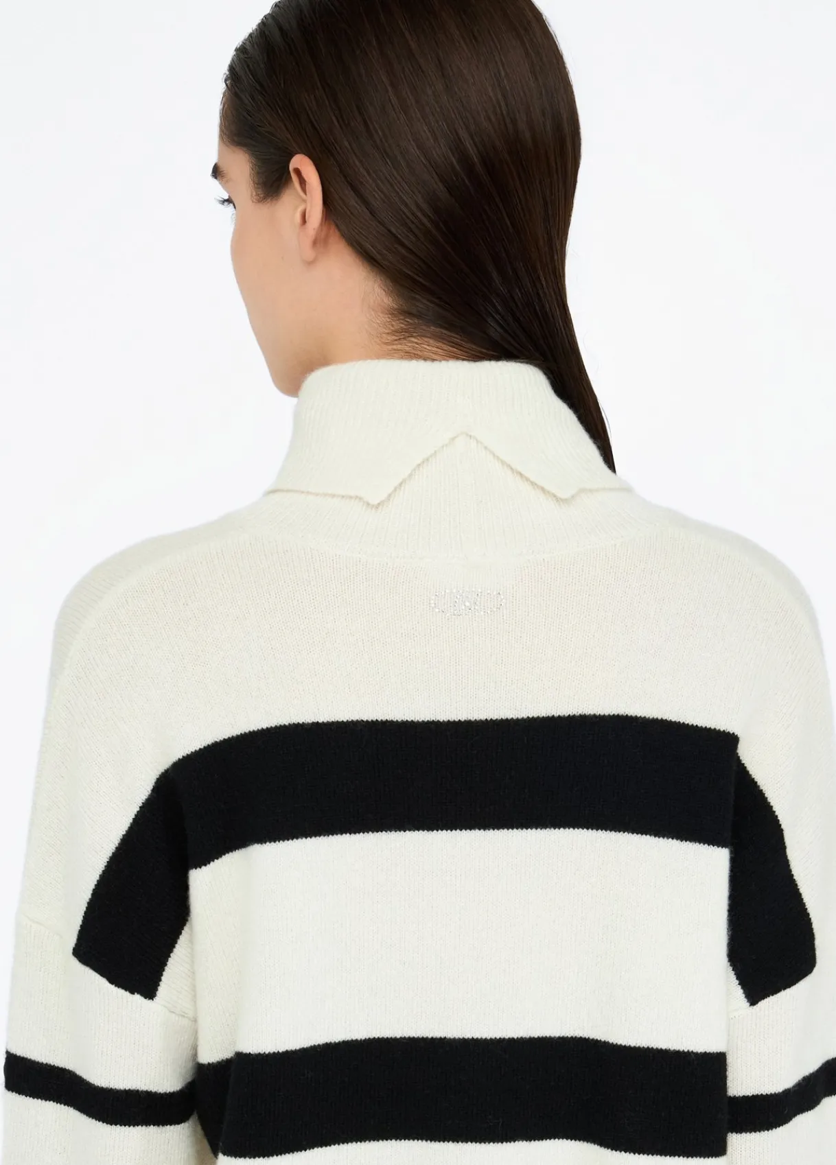 Liu Jo Pull à col roulé 100% laine avec boutons bijoux|Femme Mailles