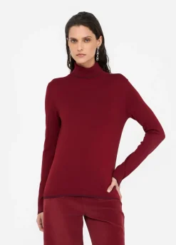 Liu Jo Pull à col roulé avec détails en Lurex®|Femme Mailles