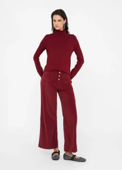 Liu Jo Pull à col roulé avec détails en Lurex®|Femme Mailles