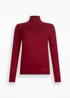Liu Jo Pull à col roulé avec détails en Lurex®|Femme Mailles