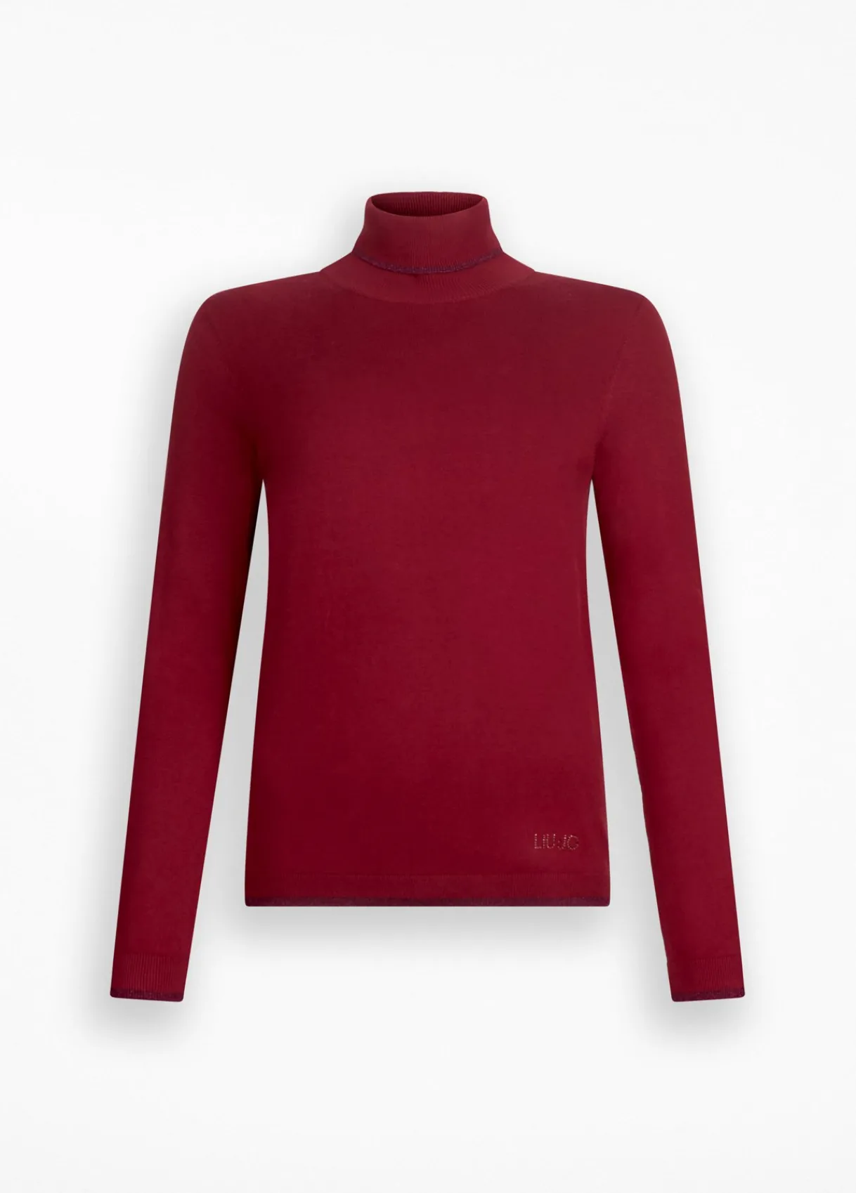 Liu Jo Pull à col roulé avec détails en Lurex®|Femme Mailles