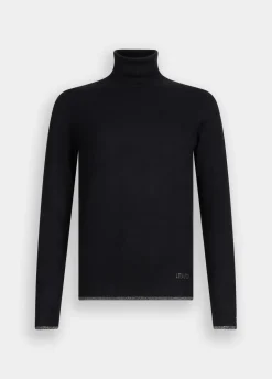 Liu Jo Pull à col roulé avec détails en Lurex®|Femme Mailles