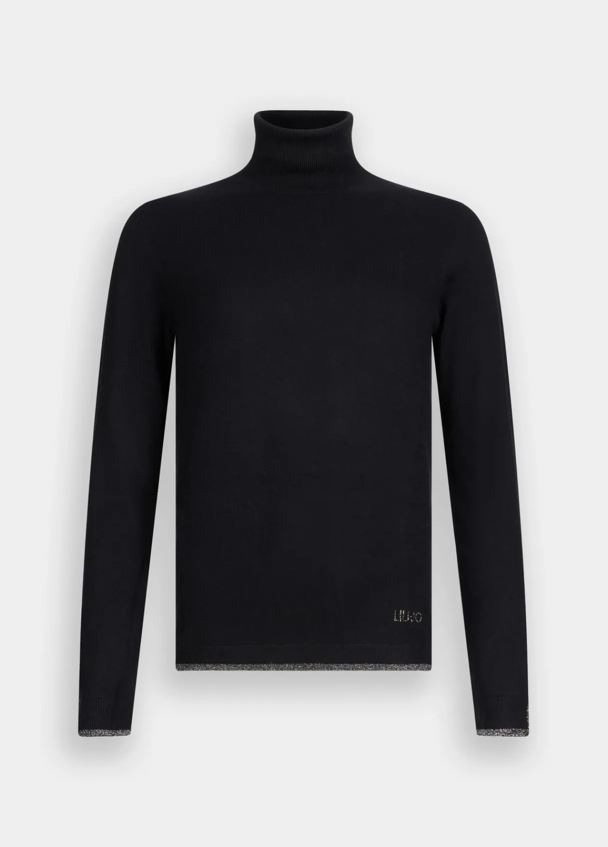 Liu Jo Pull à col roulé avec détails en Lurex®|Femme Mailles