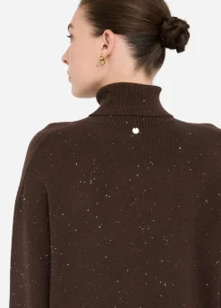 Liu Jo Pull à col roulé avec micro paillettes|Femme Mailles