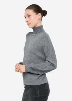 Liu Jo Pull à col roulé avec micro paillettes|Femme Mailles