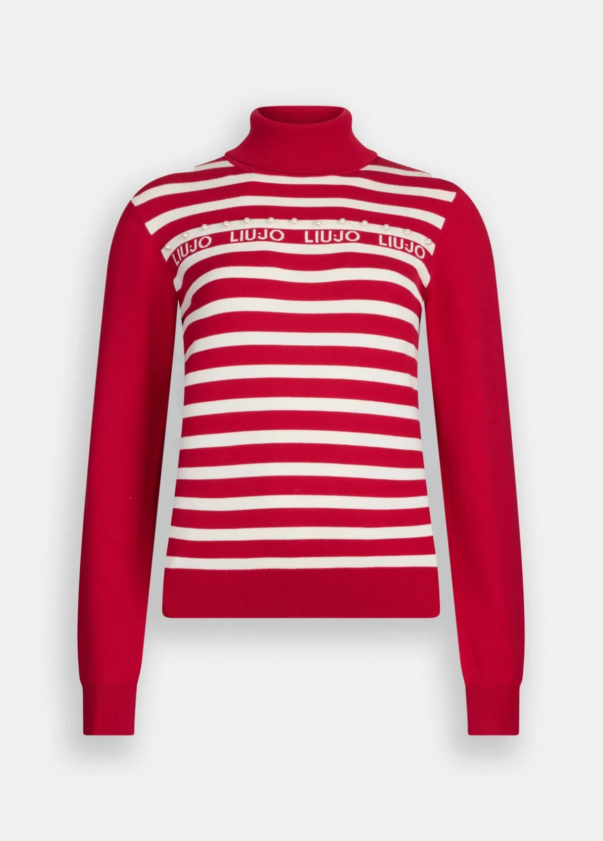 Liu Jo Pull à col roulé avec rayures|Femme Vêtements De Sport|Mailles