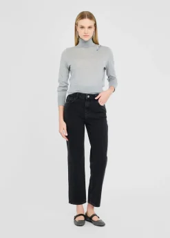 Liu Jo Pull à col roulé en coton et cachemire|Femme Mailles