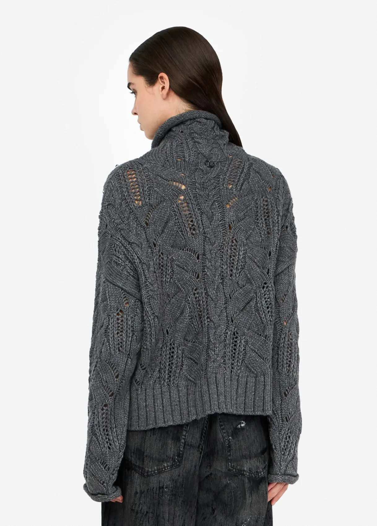 Liu Jo Pull à col roulé orné de pierres|Femme Mailles
