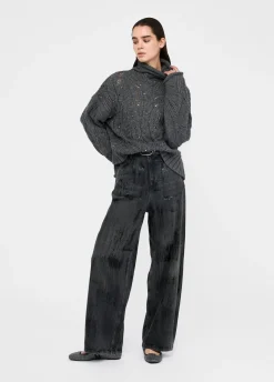 Liu Jo Pull à col roulé orné de pierres|Femme Mailles