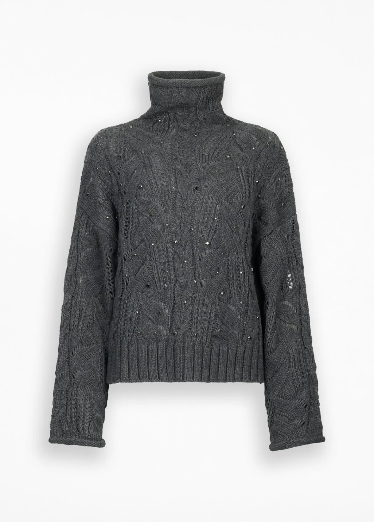 Liu Jo Pull à col roulé orné de pierres|Femme Mailles