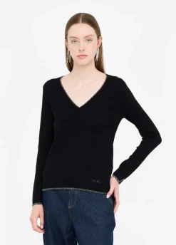 Liu Jo Pull à encolure en V|Femme Mailles