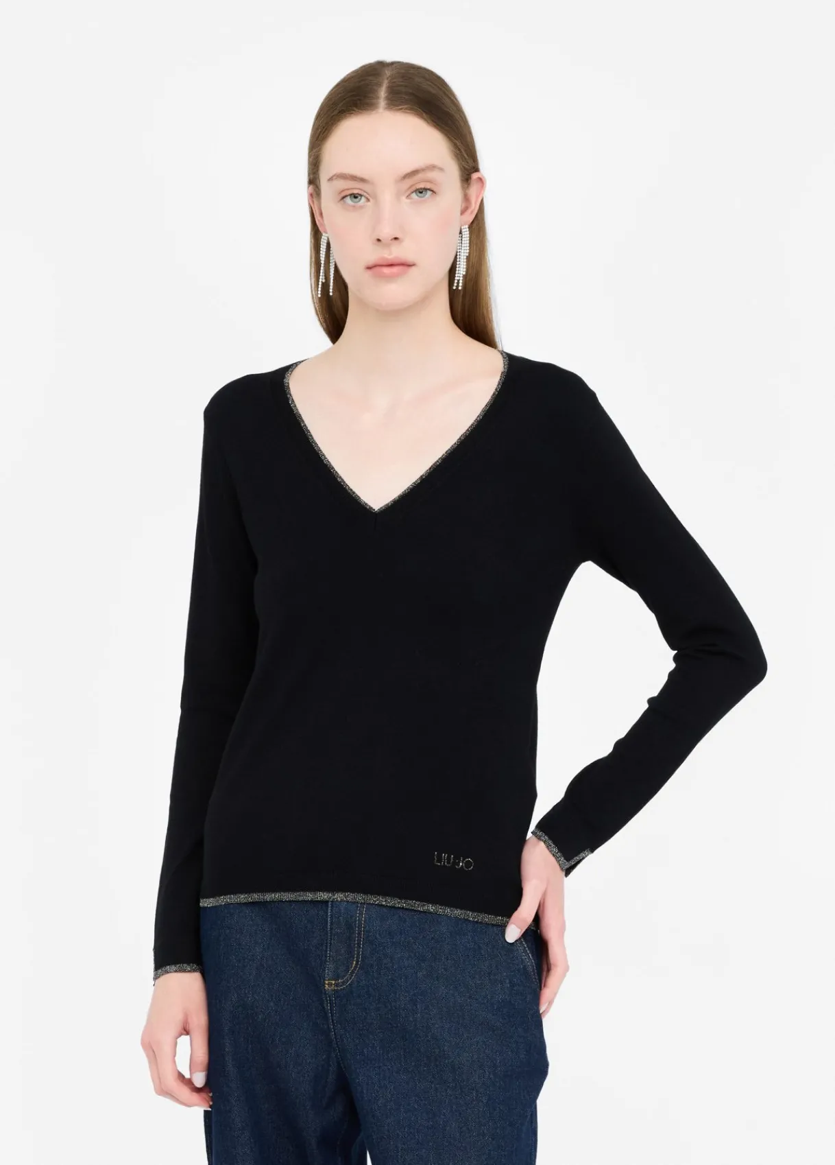 Liu Jo Pull à encolure en V|Femme Mailles