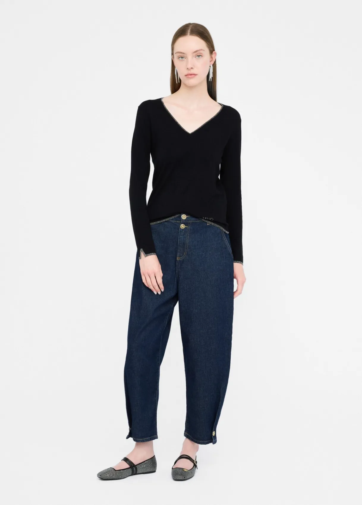 Liu Jo Pull à encolure en V|Femme Mailles