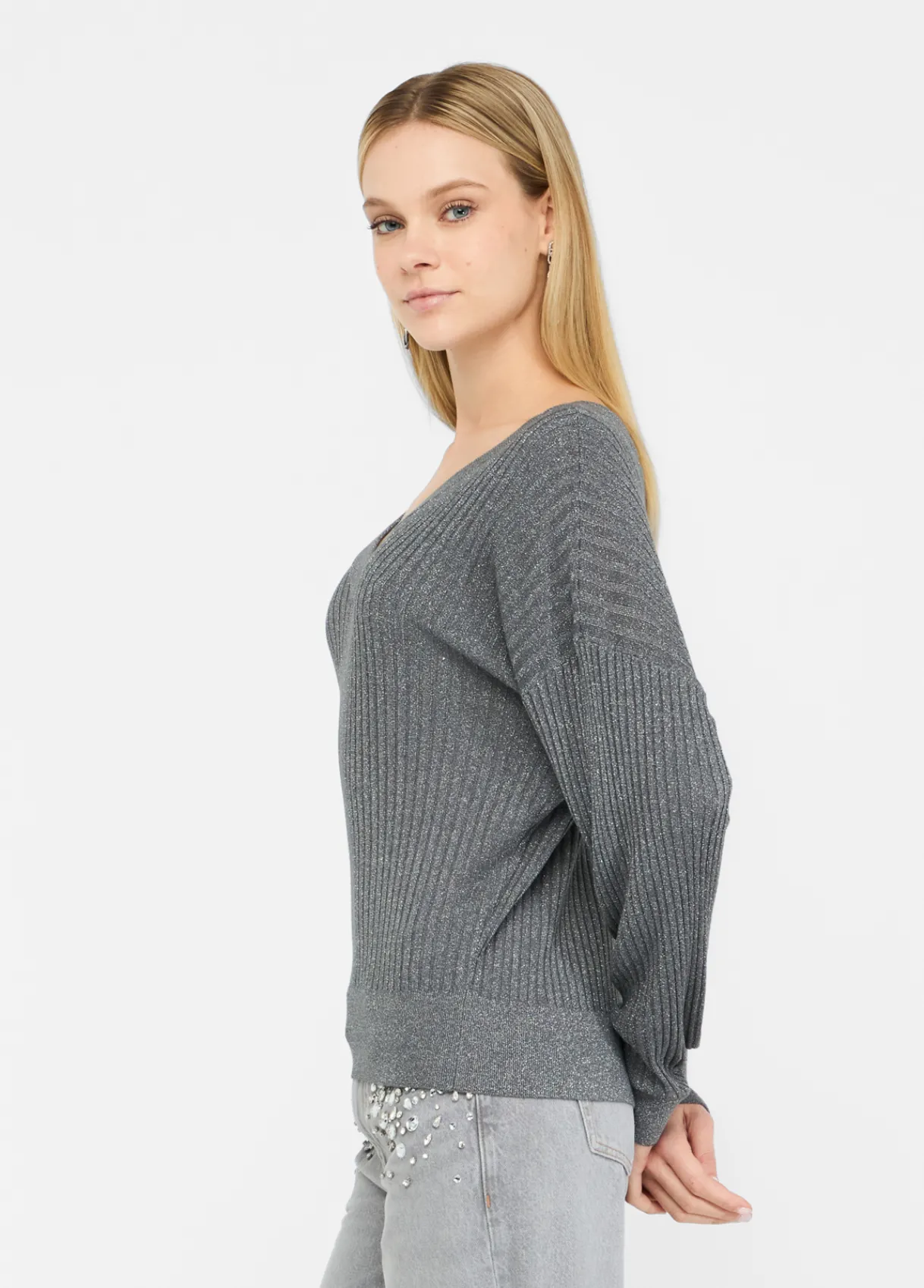 Liu Jo Pull à encolure en V|Femme Mailles