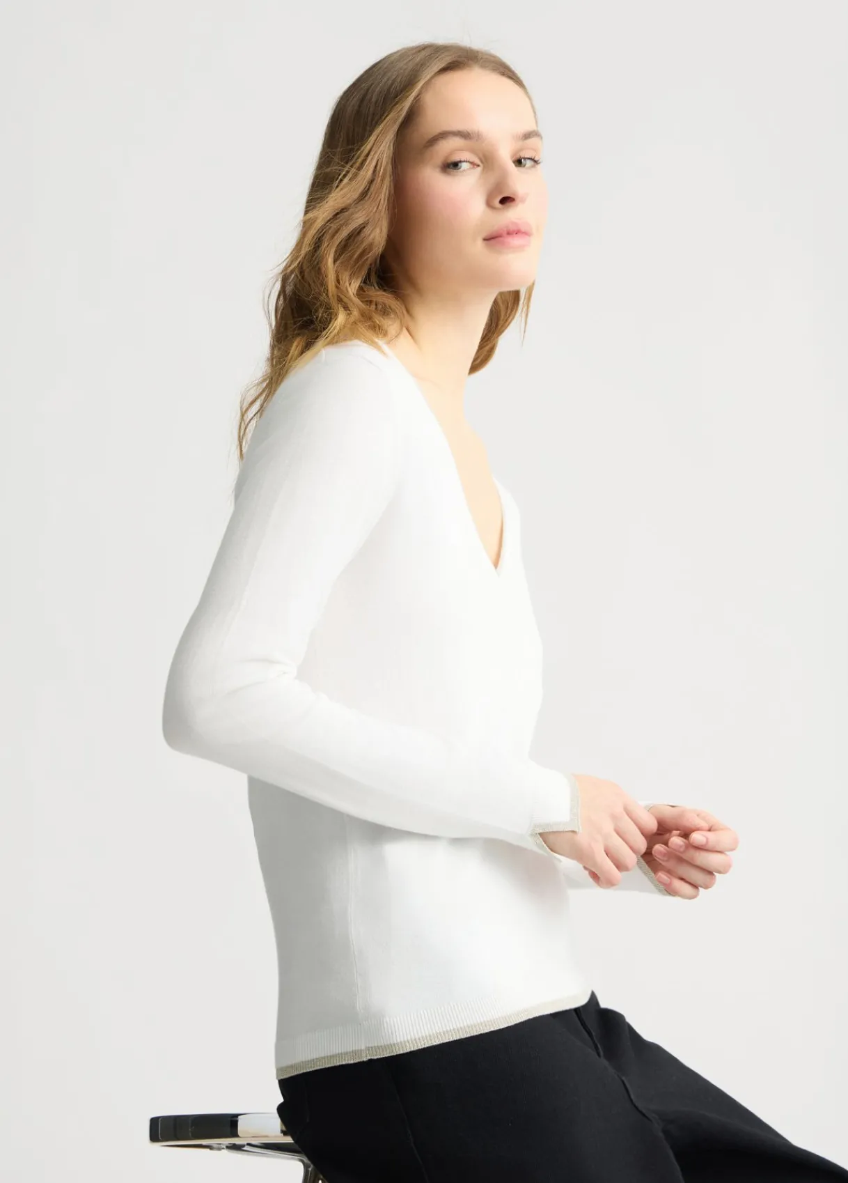 Liu Jo Pull à encolure en V|Femme Mailles