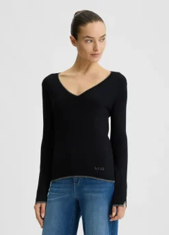 Liu Jo Pull à encolure en V|Femme Mailles