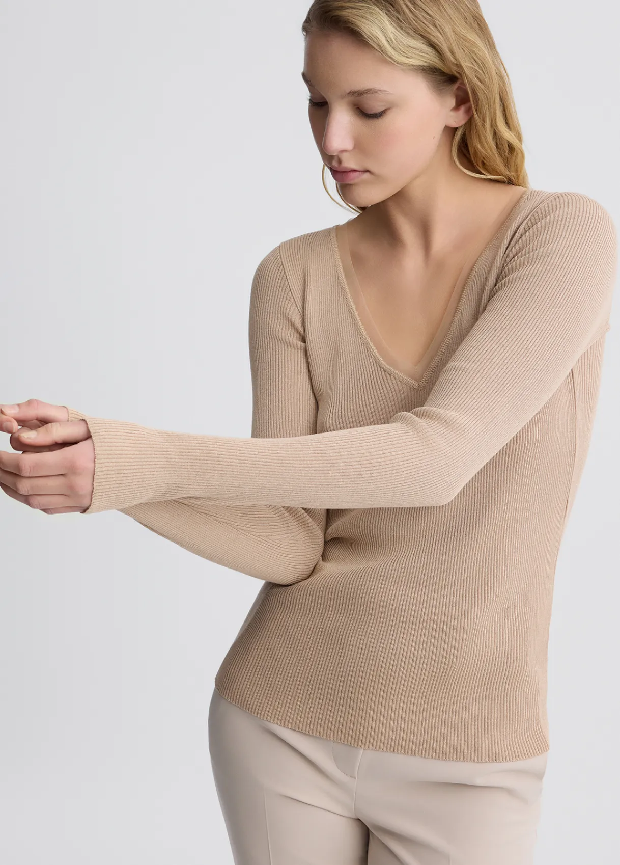 Liu Jo Pull à encolure en V|Femme Mailles