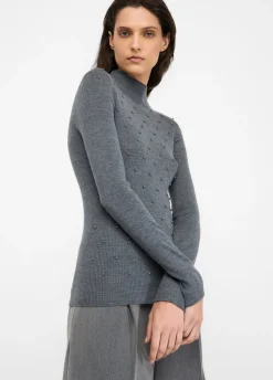 Liu Jo Pull 100% laine avec applications|Femme Mailles