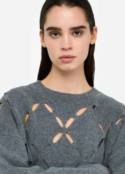 Liu Jo Pull 100% laine avec découpes|Femme Mailles