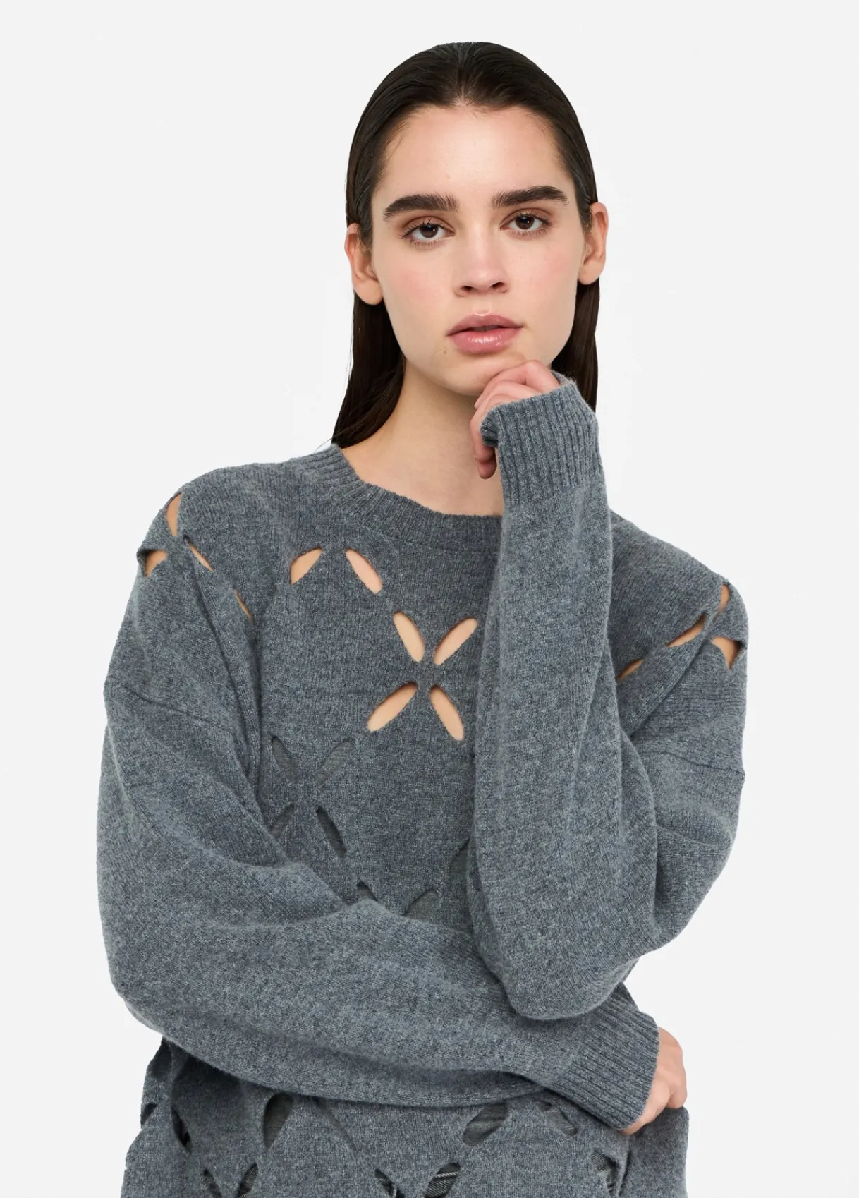Liu Jo Pull 100% laine avec découpes|Femme Mailles
