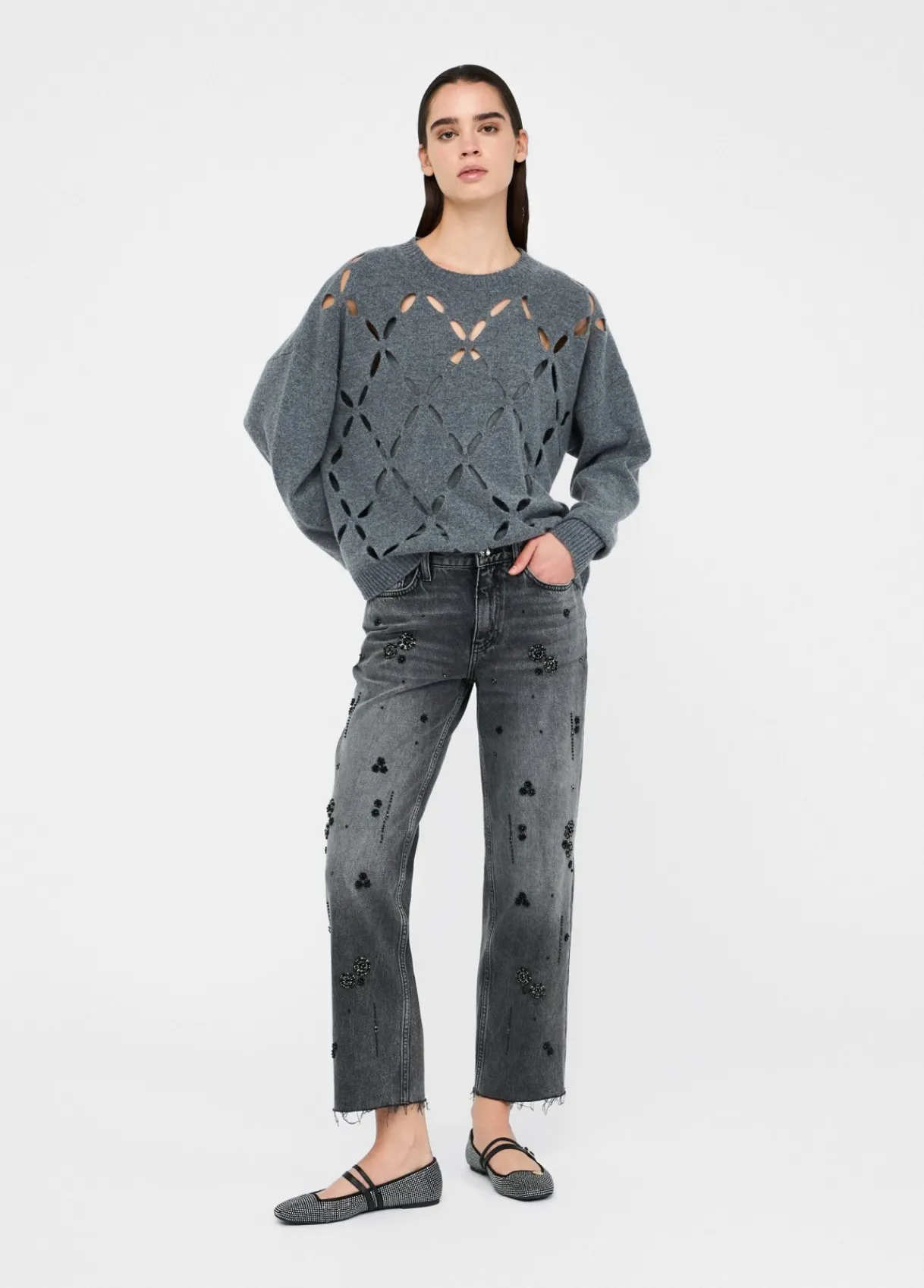 Liu Jo Pull 100% laine avec découpes|Femme Mailles