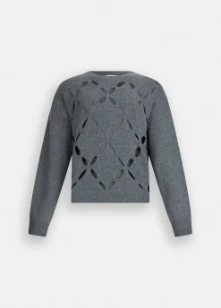 Liu Jo Pull 100% laine avec découpes|Femme Mailles