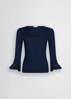 Liu Jo Pull à manches volantées|Femme Mailles