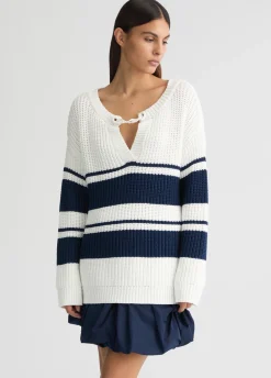 Liu Jo Pull à rayures|Femme Mailles