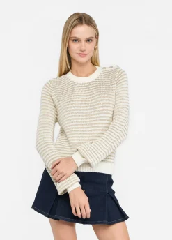 Liu Jo Pull à rayures Lurex®|Femme Mailles