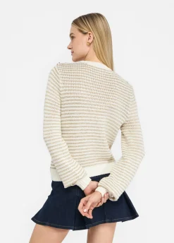 Liu Jo Pull à rayures Lurex®|Femme Mailles