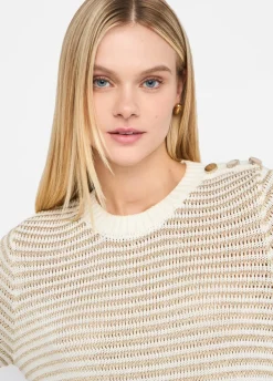 Liu Jo Pull à rayures Lurex®|Femme Mailles