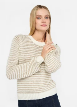 Liu Jo Pull à rayures Lurex®|Femme Mailles
