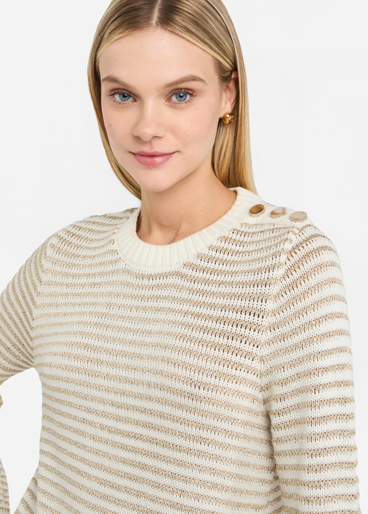 Liu Jo Pull à rayures Lurex®|Femme Mailles